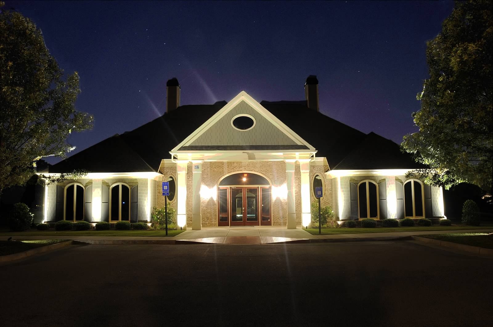 Home for house lighting at night regarding Encourage